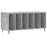 Record Cabinet Concrete Grey 100x38x48 cm Engineered Wood 831744