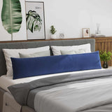 Sofa Pillows 2 pcs Police Blue 200 x 40 cm Corduroy Fabric 42013896