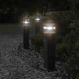 Outdoor Floor Lamps with Sensors 3pcs Black 50 cm Aluminium 4006400