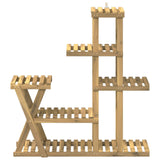 Plant Stand White 95 x 25 x 101.5 cm Solid Acacia Wood 903105