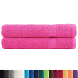 Premium Sauna Towels SOLUND 2 pcs Pink 80x200 cm 600 gsm 137530