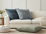 Cushion Cover 6 pcs HEERLEN Blue 70 x 70 cm Chenille Fabric 913302
