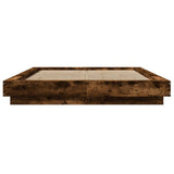 Bed Frame without Mattress Smoked Oak 140x200 cm 3281193