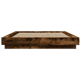 Bed Frame without Mattress Smoked Oak 120x200 cm 3281200