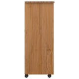 Rolling Cabinet with Drawers CORONA Honey Brown 42040535