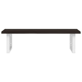 Basin Shelf Wall Mounted Steel and Solid Wood Oak 3302620