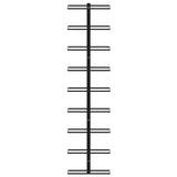 Wall-mounted Wine Racks for 18 Bottles 2 pcs Black Iron 289562