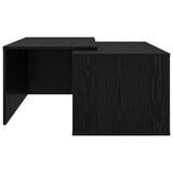 Coffee Table Set 2 pcs Black Oak Engineered Wood 8000261