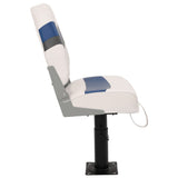 Boat Seats 2 pcs with Pedestal Height Adjustable 360&deg Rotatable 3294980