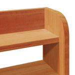 Bed Frame with Headboard Wax Brown 140x190 cm Solid Wood Pine 3307058
