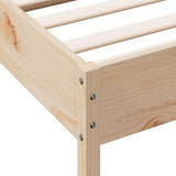 Bed Frame without Mattress 120x200 cm Solid Wood Pine 3328235