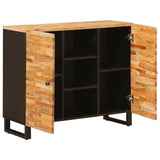 Side Cabinet with Drawer Brown 90 x 33 x 75 cm Solid Mango Wood 4018324