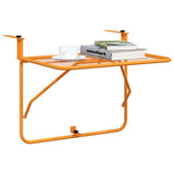 Balcony Table Yellow 60x40 cm Steel 340920
