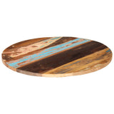 286040 Round Table Top 80 cm 25-27 mm Solid Reclaimed Wood