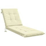 Sunlounger Cushion GEMERT 100% Polyester Cream 190 x 60 x 9 cm 947386