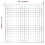Weighted Blanket Grey 200x200 cm 13 kg Fabric 350779
