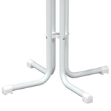 Dining Table White 80x110 cm Engineered Wood and Steel 4008304