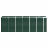 Garden Shed Green 191x555x198 cm Galvanised Steel 3188236