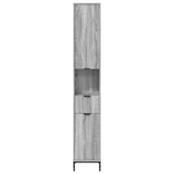 Bathroom Cabinet with Drawer Grey Sonoma 31.5 x 33 x 190 cm 883410