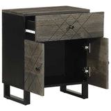 Bedside Cabinet Black 50x33x60 cm Solid Wood Mango 4017695