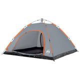 Camping Tent 5-Person Grey and Orange Quick Release 4004175