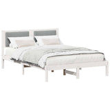 Bed Frame with Upholstered Headboard Light Grey 120 x 190 cm 878278