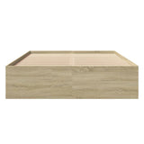 Bed Frame Sonoma Oak Engineered wood, Plywood Double Bed Frame 3295690