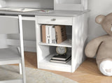 Two-Piece Kids Desk and Chair Set with Storage, for Ages 5-8 Years - Grey T3398P347722