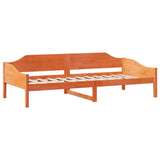 Bed Frame without Mattress Wax Brown 90x190 cm Single Solid Wood Pine 850919