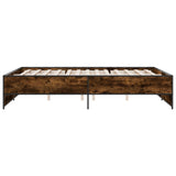 Bed Frame without Mattress Smoked Oak 150x200 cm King Size 3279884