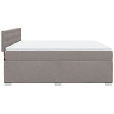 Box Spring Bed with Mattress Taupe 180x200 cm Fabric 3285985