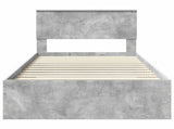Bed Frame Concrete Grey 100 x 200 cm Engineered Wood 3410934