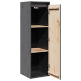 Wall Cabinets 2 pcs Grey 30x30x100 cm Solid Pinewood 813510