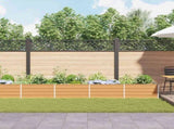 Garden Raised Bed Light Brown 480 x 80 x 45 cm Galvanised Steel 42017341