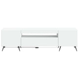LED TV Cabinet White Engineered Wood 897565