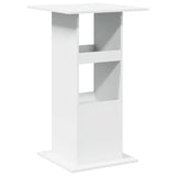 ZNTS Bar Table with Storage White 60x60x102 cm Engineered Wood 854328