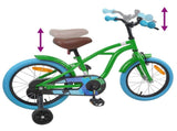 Kids Bike 16'' for 4-6 Years Old Green 42009325
