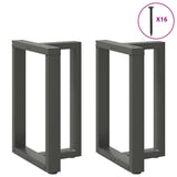 ZNTS Dining Table Legs T-Shaped 2 pcs Anthracite 60x35x cm Steel 4013054