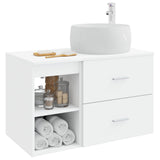 Bathroom Furniture Set 2 pcs White Engineered Wood 3403920