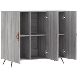 Sideboard Grey Sonoma 90x34x80 cm Engineered Wood 828082