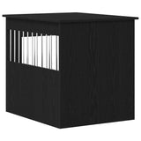 Dog Crate Furniture Black Oak 64.5x80x71 cm Engineered Wood 862177