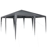 Party Tent Anthracite 400 x 400 x 266 cm Polyethylene and Steel 42003423