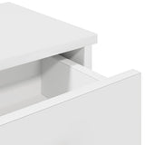Wall Shelf with Drawers White 80x34x17 cm Engineered Wood 859950