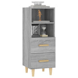 Sideboard Grey Sonoma 34.5x34x90 cm Engineered Wood 817415