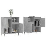 Sideboards 2 pcs Concrete Grey Engineered Wood 3190121