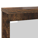 Wall-Mounted Coat Rack with Shelf Smoked oak 84 x 10 x 80 cm 874495
