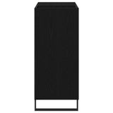 Record Cabinet Black Oak 85 x 38 x 89 cm Engineered Wood 862916