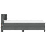 Box Spring Bed with Headboard Dark Grey 190 x 90 cm Fabric 3341077