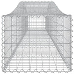 Arched Gabion Baskets 10 pcs 400x50x40/60 cm Galvanised Iron 3145925