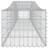 Arched Gabion Baskets 10 pcs 400x50x40/60 cm Galvanised Iron 3145925